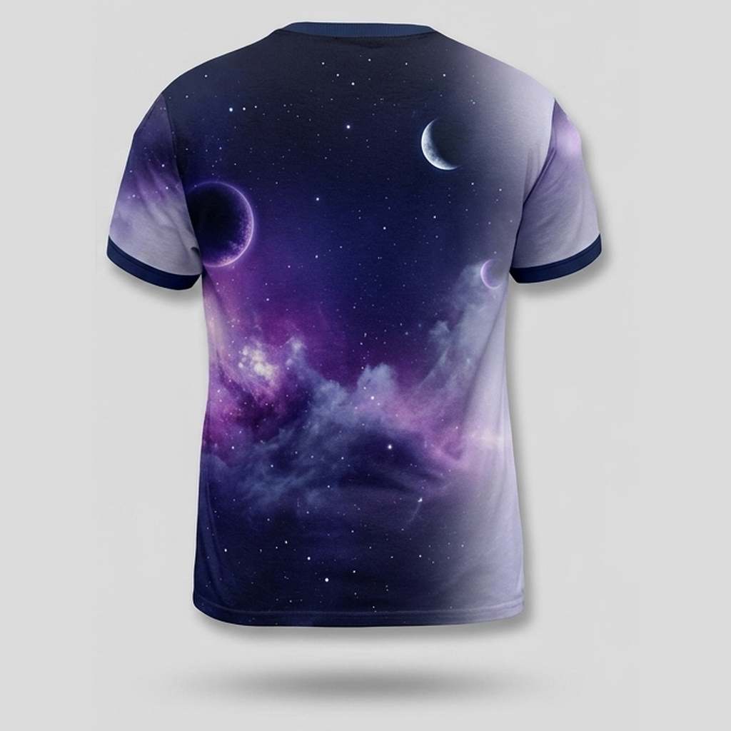 Cosmic Astral Wolf Space Aop T-Shirt