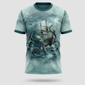 Nautical Kraken Deep Sea Monster Aop T-Shirt