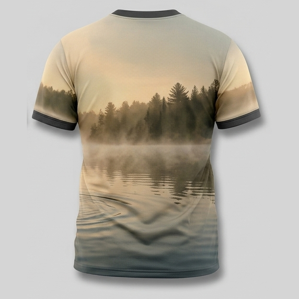 Vintage Bass Fishing American Flag Aop T-Shirt