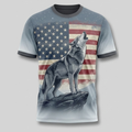 Vintage Howling Mountain Wolf Aop T-Shirt