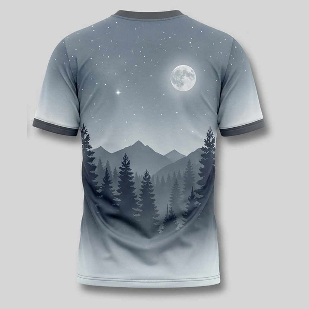 Vintage Howling Mountain Wolf Aop T-Shirt