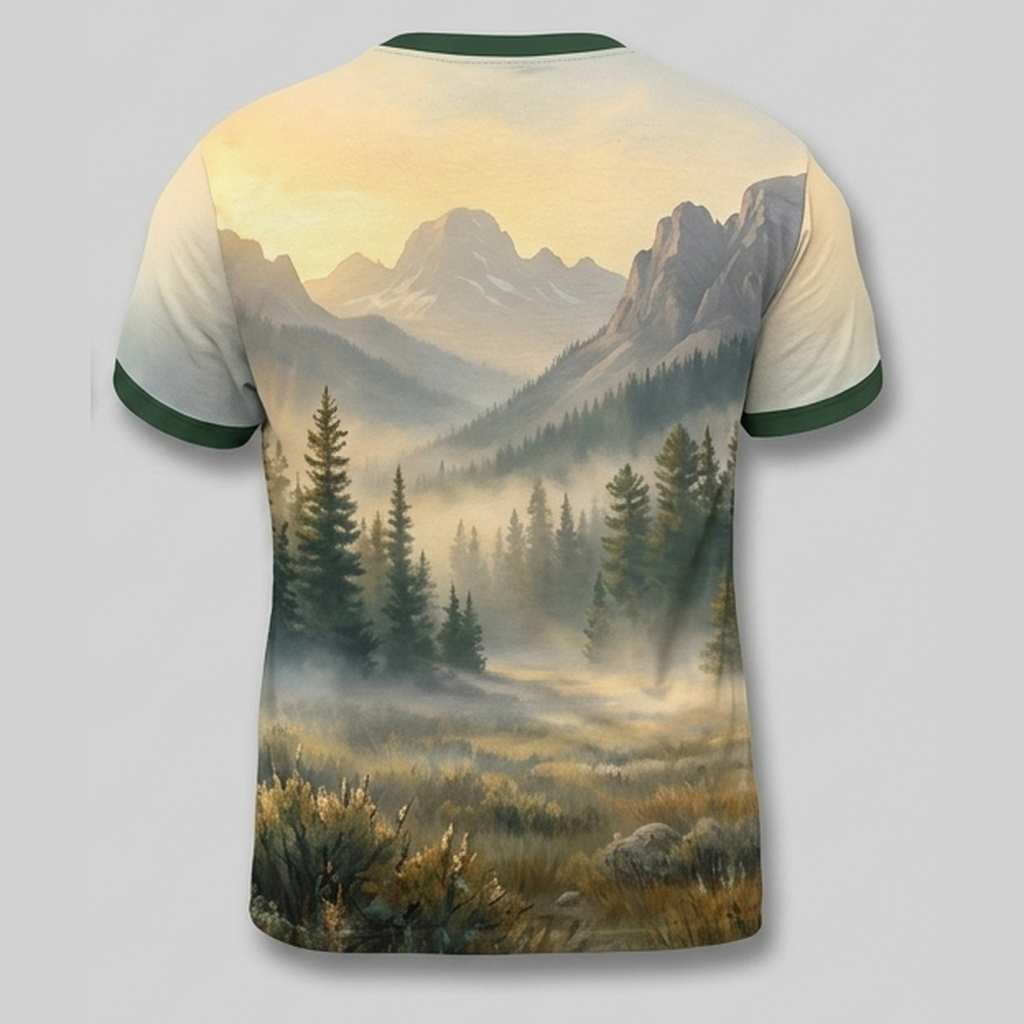Majestic Bull Elk Rocky Mountains Aop T-Shirt