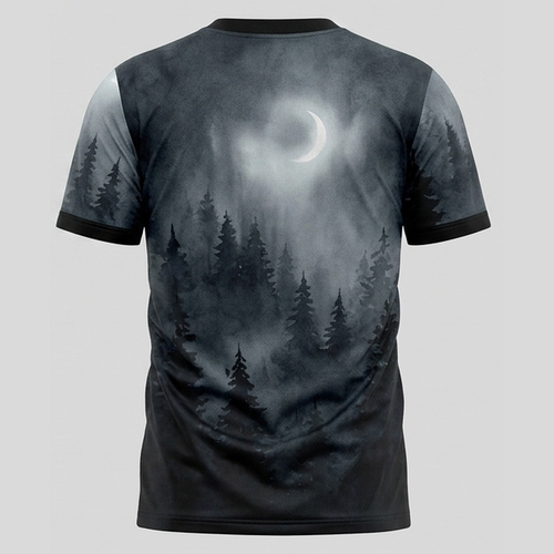 Dark Forest Crow Solitude Aop T-Shirt